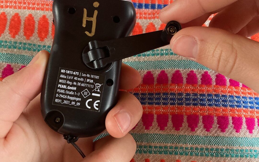 Taschenlampe mit Handkurbel